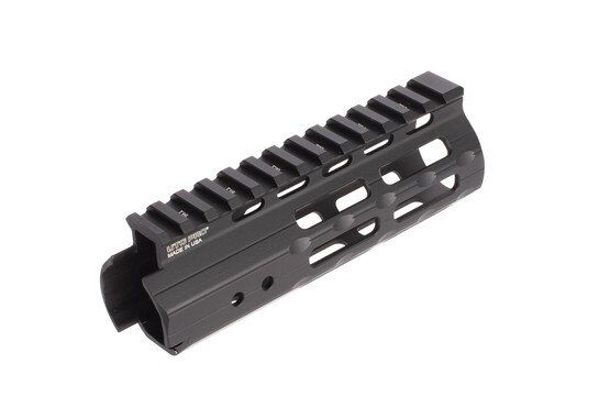 Leapers UTG PRO Super Slip handguard for AR-15 pistols is just 5.5in, 3.7 oz, and features anti-rotation tabs